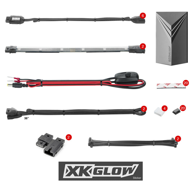 Xk Glow 8PC 7 Color Remote - XK034015