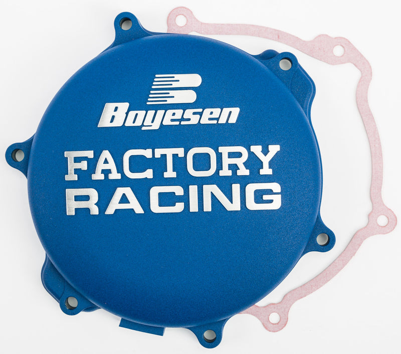 Boyesen Factory Racing Clutch Cover Blue - CC-33L Yamaha YZ 125 2005-2024