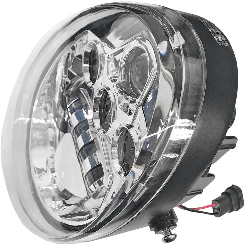Pathfinder Vrod LED Headlight Chrome - HDVRODC For Harley 2002-2017