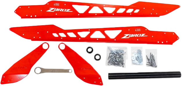 Zbroz Rear Bumper RED Lynx Shredder 4100 Series - K40-0823565-02 Lynx Shredder 2023-2025