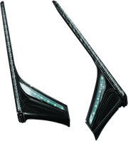 Kuryakyn 3247 L.e.d. Vertical Rear Light Strips 12-17 GL1800 Gloss Black Smoke Lens - Photo - Primary