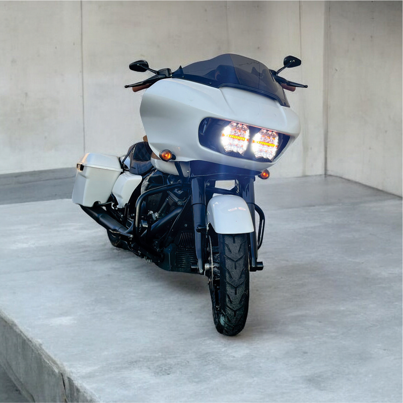 Letric Lighting Co GC7 LED Headlight Kit Fltr ` (EXC. CVO) - LLC-RG-GC For Harley Road Glide 2015-2023