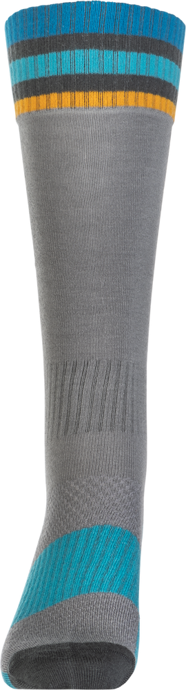 Fly Racing 350-0541S 350-0541S MX SOCKS THIN GREY SM/MD