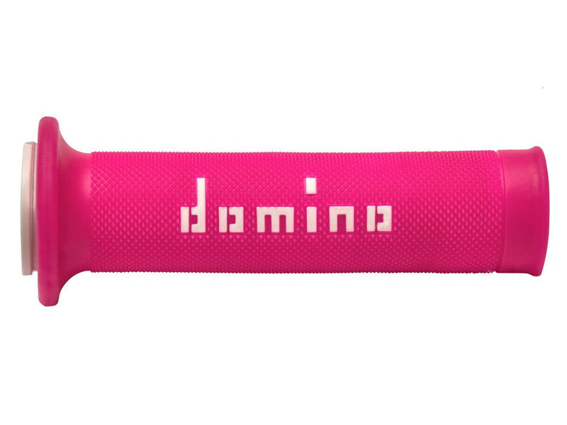 Domino Racing 58-2307 A01041C4643B7-0 MOTOGP GRIPS FUCHSIA/WHITE PAIR
