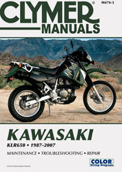 Clymer Repair Manual Kawasaki KLR650 - CM4743 Kawasaki 650 1987-2007