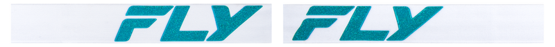 Fly Racing 37-51907 37-51907 ZONE ELITE GOGGLE WHITE/TEAL W/ LIGHT GRN MIRROR/SMOKE LENS