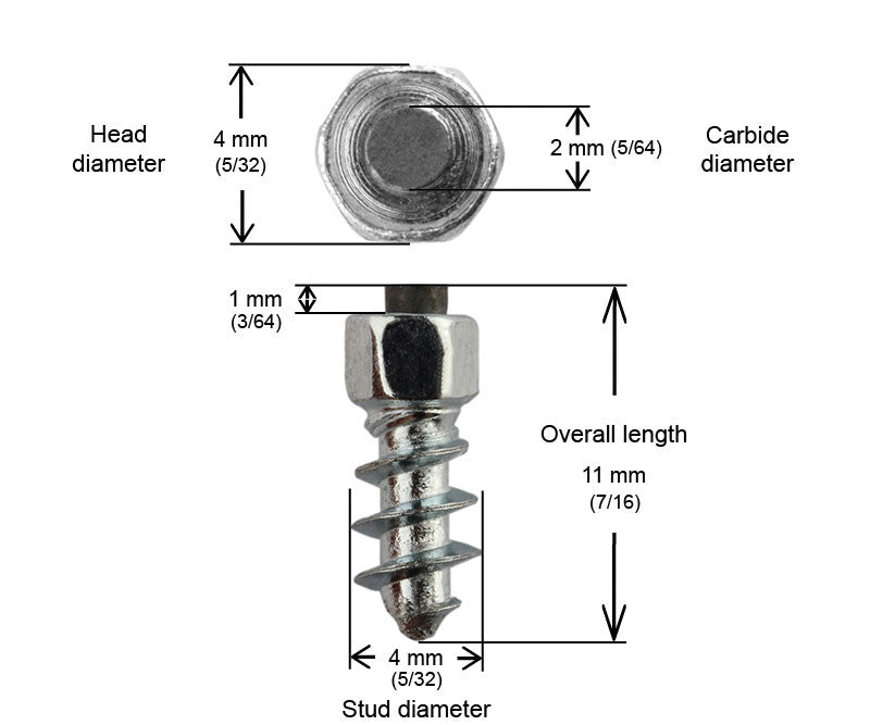 Igrip ST-11150 ST-11150 11MM STANDARD SCREW STUDS QTY 150