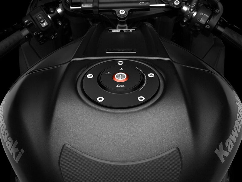 Rizoma 58-TF010B TF010B GAS CAP LOCKING BLACK KAW