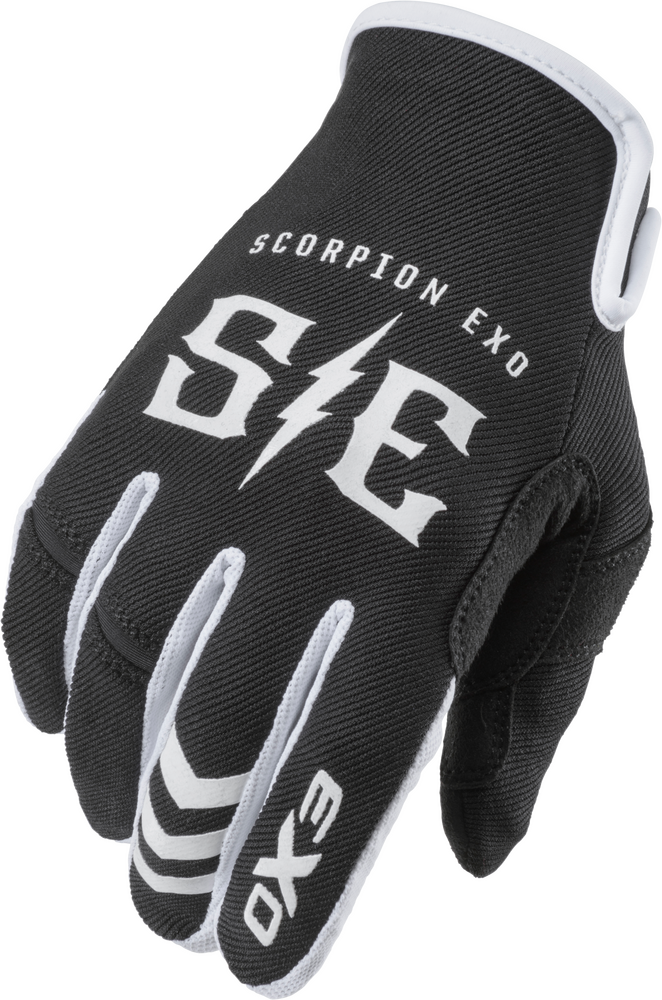 Scorpion Exo 75-6156X G44-036 AIR-STRETCH GLOVES CHARGE BLACK/WHITE XL