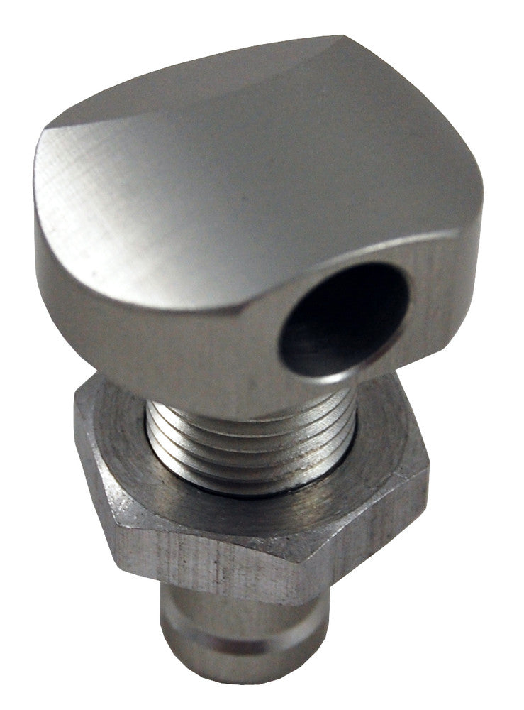 Blowsion 18-2070 04-03-008 BILLET THRU-HULL WATER FITTING POLISHED 3/8" 90 DEG.