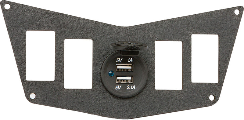 Flip 12-9095 RZ912 DASH 4 SWITCH PLATE W/USB
