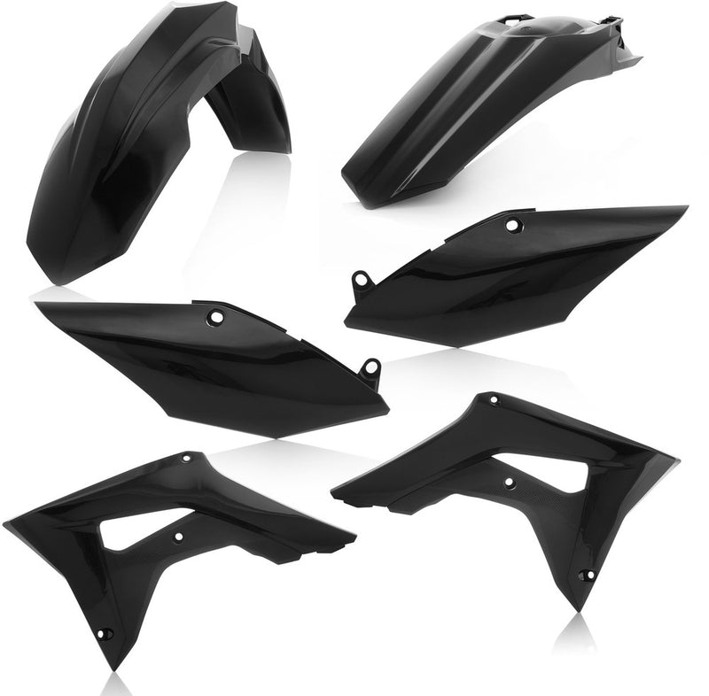 Acerbis Plastic Kit Black - 2630690001 Honda CRF450R / CRF250R / CRF450RWE 2017-2021