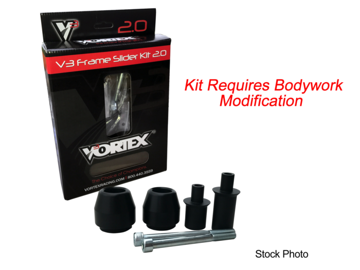Vortex Frame Sliders V3 2.0 MOD REQ Black - SR156 Suzuki 600 / 750 2006-2010