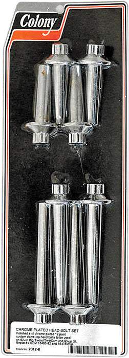 Colony Machine 830-1101 2012-8 HEADBOLT KIT CHROME BT 92-16 AND XL 93-UP