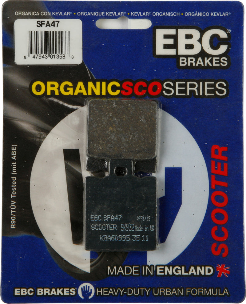 Ebc 153-47 SFA47 BRAKE PADS SFA47 ORGANIC