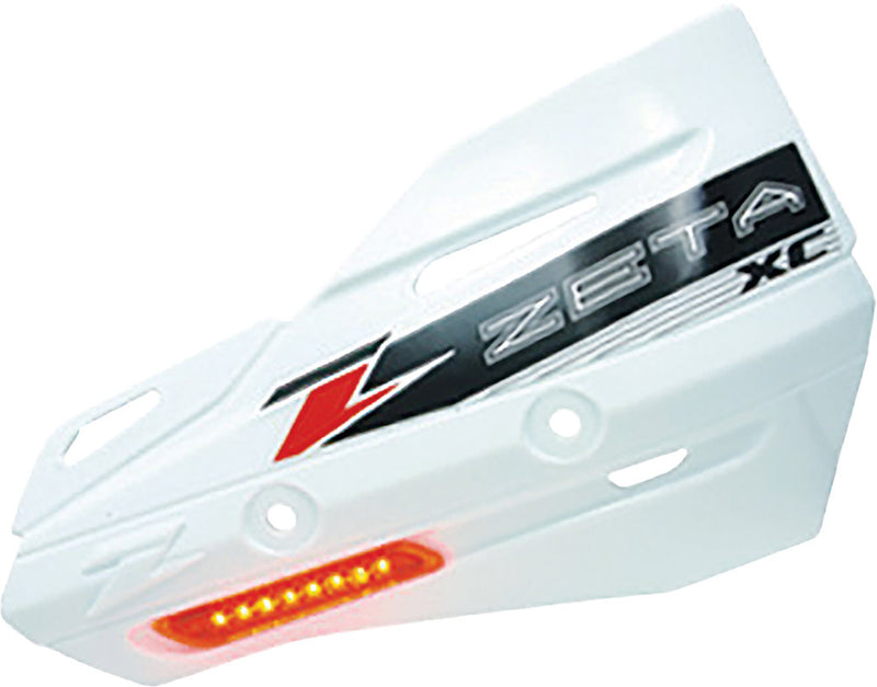 Zeta XC Protector Handguard Shields White - ZE72-3110 For Husaberg Dirt Bikes 1989-2014 | Beta Dirt Bikes 2008-2018 | Aprilia 450 / 550 2006-2013