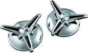 Kuryakyn 1243 Knock-off Center Caps For Trikes Chrome - Photo - Primary