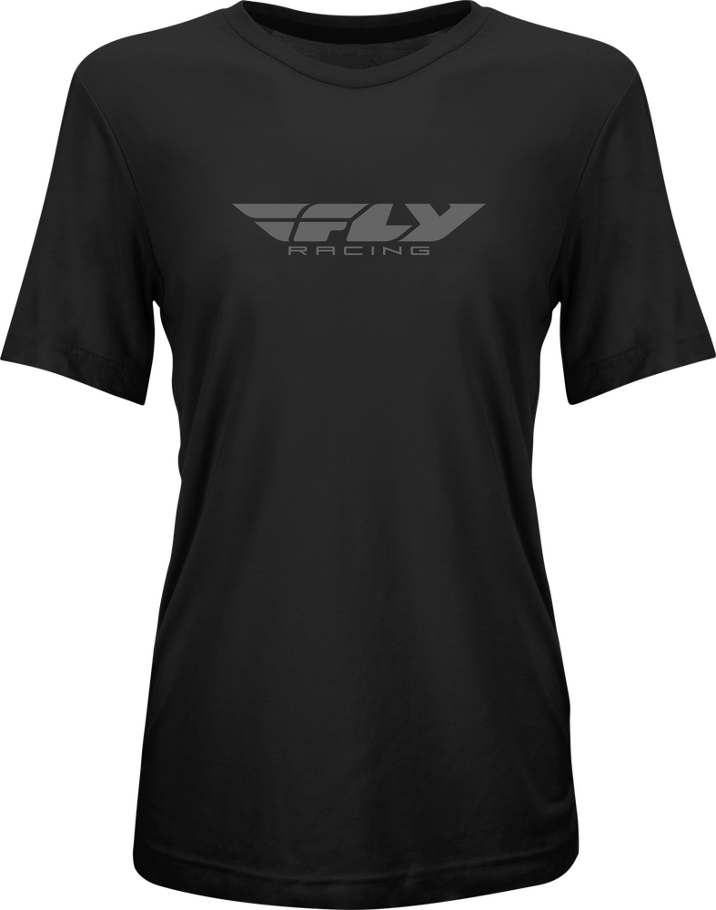 Fly Racing 356-0100S 356-0100S WOMEN'S FLY ORIGIN CORP TEE BLACK/GREY SM