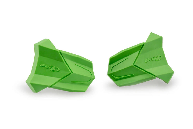 Puig Hi-tech Parts 561-3148GR 3148V RUBBER END REPLACEMENT FRAME SLIDER R19 PAIR GREEN