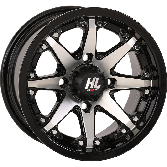 HIGH LIFTER 0230-1267 12HL10-1111 HL10 Wheel Wheel - HL10 - Rear - Gloss Black w/Machined - 12x7 - 4/110 - 2+5 (-47 mm)