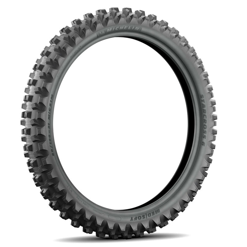 Michelin 87-94619 72079 TIRE STARCROSS 6 MED SOFT FR 80/100-21 51M BIAS TT