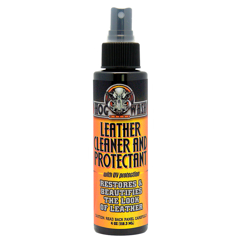Hog Wash 80-0284 HW0547 LEATHER CLEANER & PROTECTANT W/UV PROTECTION 4OZ