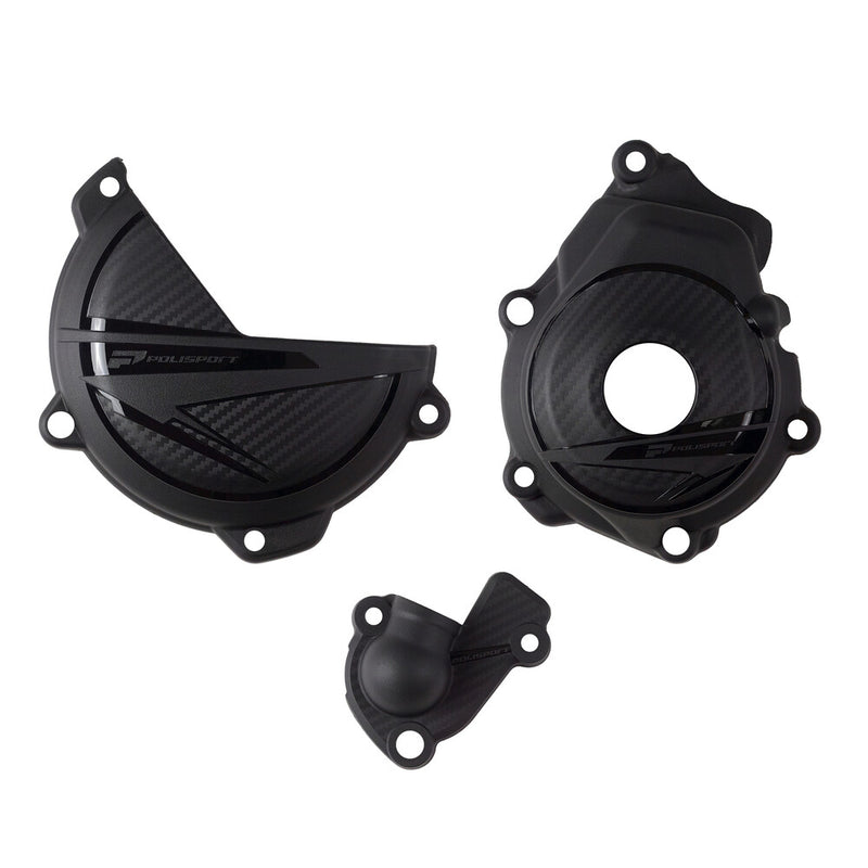 Polisport Engine Protection Kit Black KTM HUS - 91370 KTM SX-F 250 / XC-F 250 / SX-F 350 / XC-F 350 2023-2024