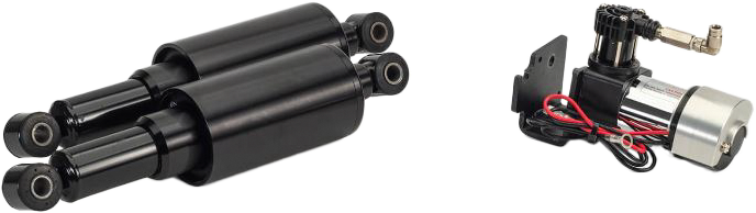 Arnott 850-2020 MC-2994 AIR SHOCKS SMOOTHRIDE SERIES BLK CUSTOM FLH/FLT 09-UP