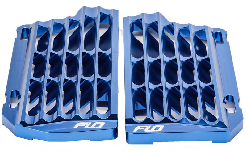 Flo Motorsports High Flow Radiator Braces Blue - FLO756BLU Sherco Dirt Bikes 2014-2024