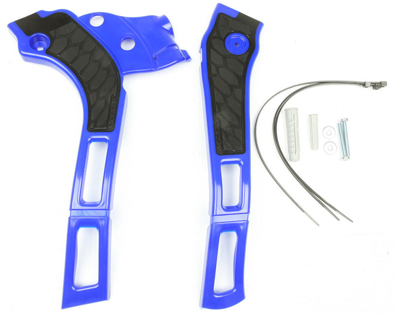 Acerbis X-Grip Frame Guard Blue Black - 2464741034 Yamaha YZ 125 / YZ 250 2005-2024