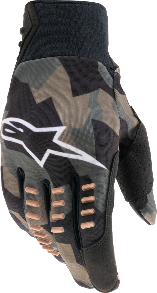 Alpinestars SMX-E Gloves Black Camo Sand LG - 3564020-9189-L