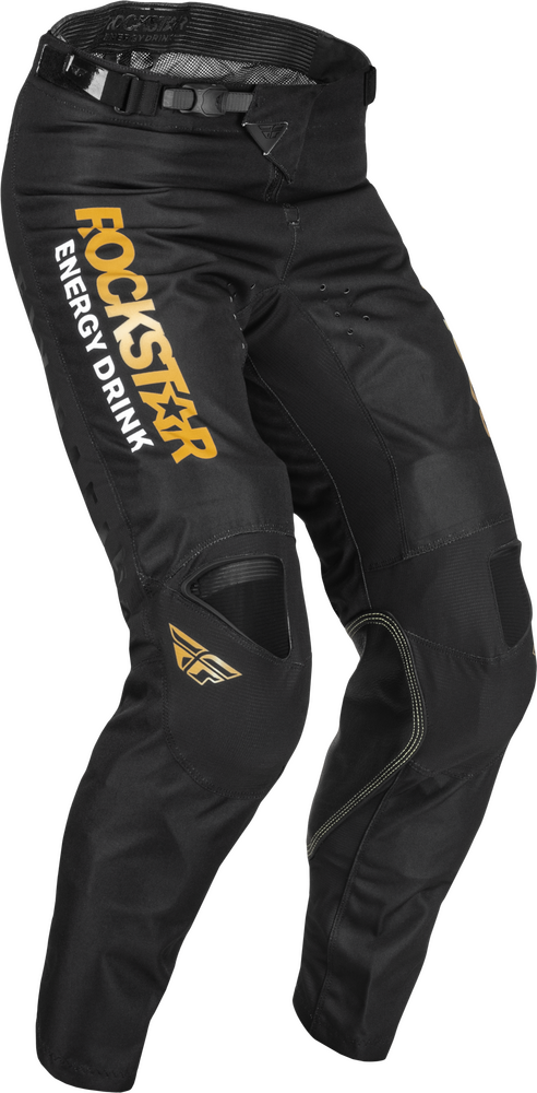 Fly Racing 375-03330 375-03330 KINETIC ROCKSTAR PANTS BLACK/GOLD SZ 30