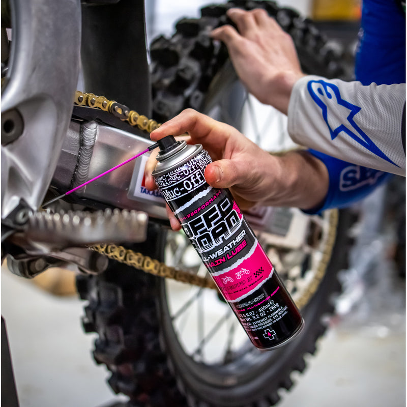 MUC-OFF USA 3605-0113 20452US Offroad All-Weather Chain Lube Offroad Chain Lube - 400ml - Aerosol
