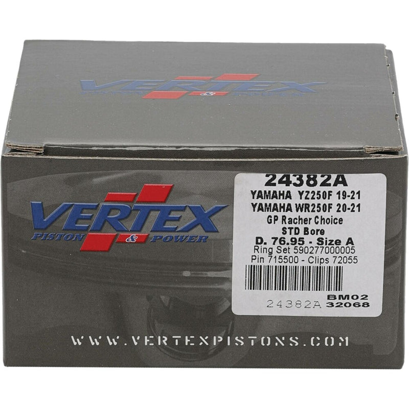 Vertex Piston Kit GP RC Forged 76.95/Standard 13.85:1 - 24382A Yamaha YZ 250 / WR 250 2019-2024
