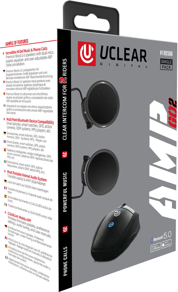 Uclear AMP GO2 Bluetooth Communicator