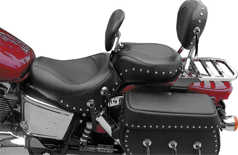 Mustang Motorcycle 79237 Mustang 00-08 Honda VT1100 Sabre,97-08 Spirit,87-97 Shadow Wide Touring 1PC Seat W/studs - Black - User 1