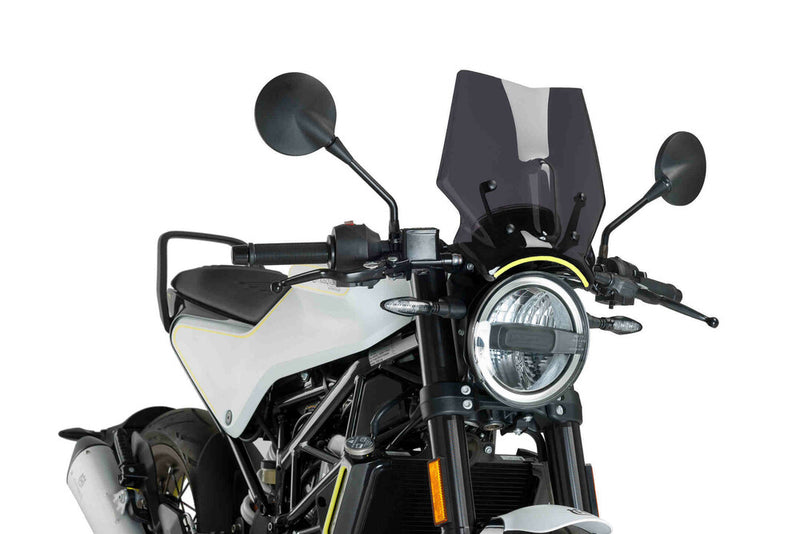 Puig Hi-Tech Parts Windscreen Naked NEW GEN Sport Dark Smoke HUS - 9702F Husqvarna Svartpilen 401 / Vitpilen 401 / Svartpilen 701 2018-2023