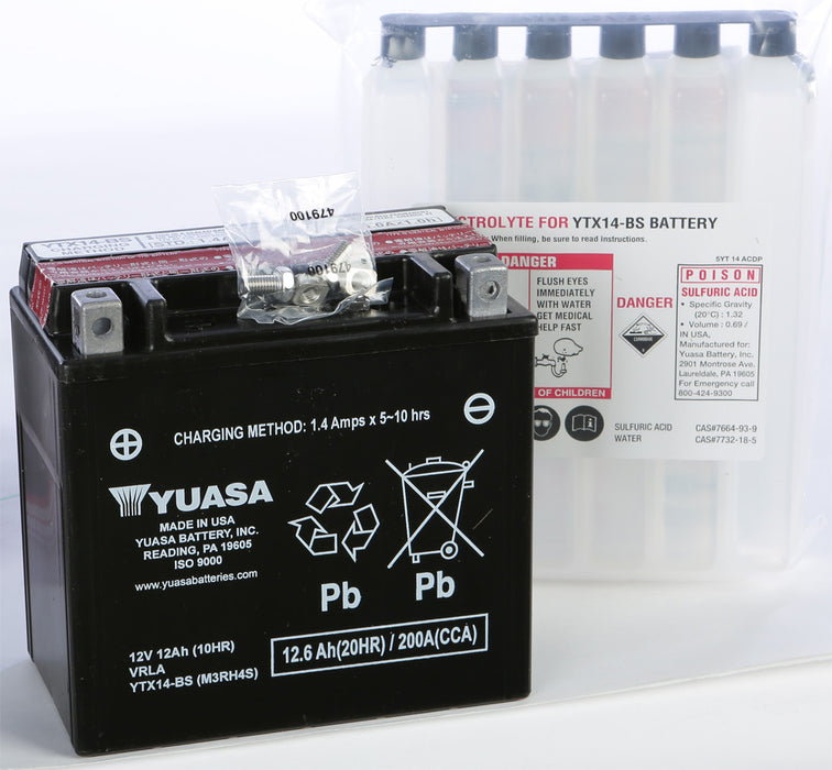 mighyさん Yuasa 49-1964 YUAM3RH4S AGM Maintenance Free Battery - SpazCycle