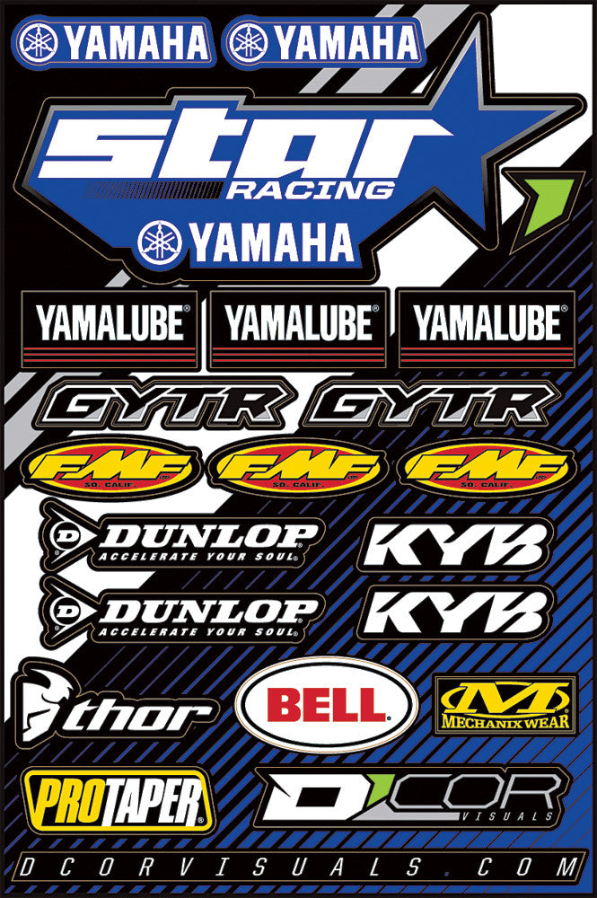 D'cor Visuals D-Cor Star Yamaha Decal Sheet - 40-50-116