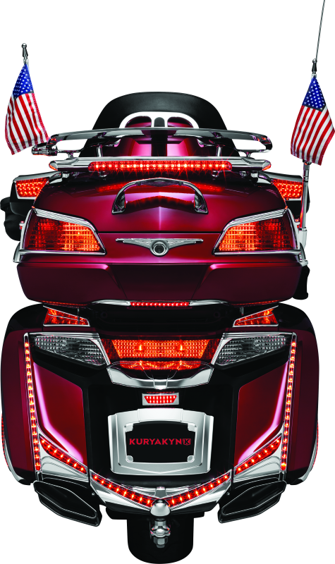 Kuryakyn 3215 L.e.d. Lighted Trunk Lid Handle 01-17 GL1800 Chrome - User 1