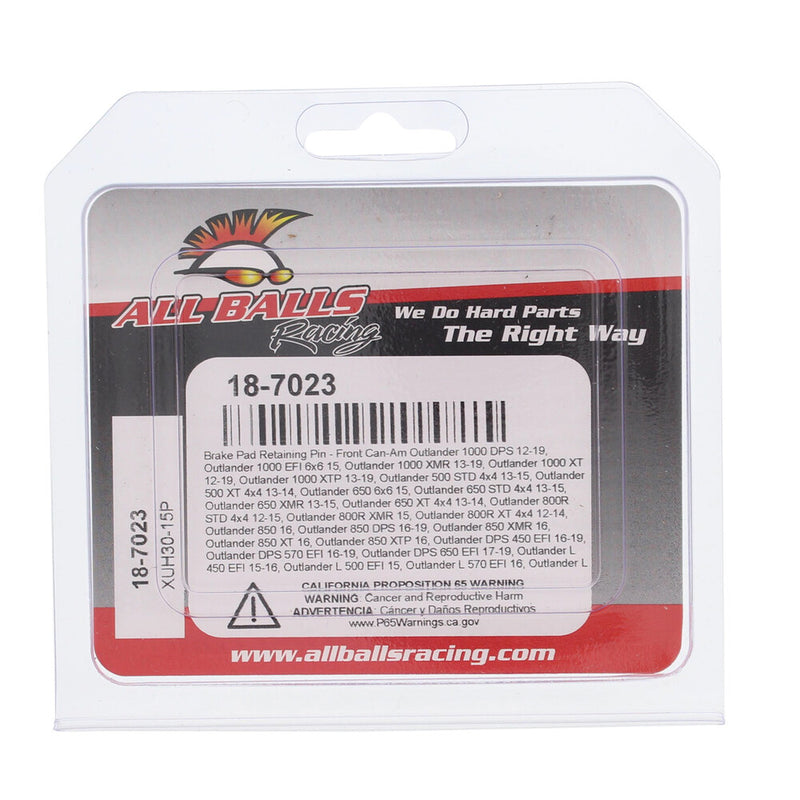 All Balls Brake PAD PIN Kit - 18-7023 For Can-Am ATVs 2012-2025 | KTM 690 Enduro 2023-2024