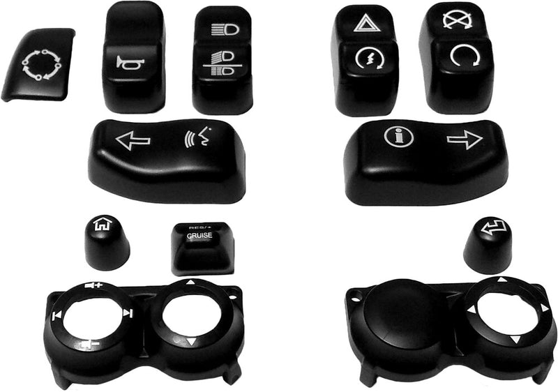 Harddrive 370341 Switch CAP Kit Chrome ` Flht Fltr EXC SE Models For Harley Motorcycles 2016-2021