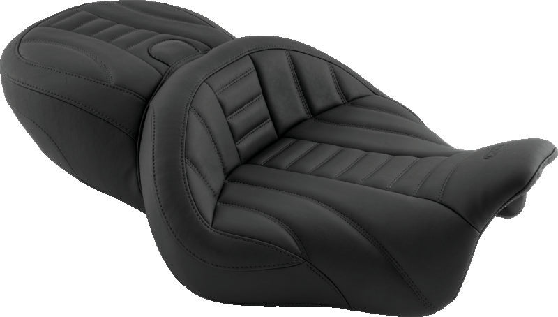 Mustang Motorcycle 79598 Mustang 15-21 Harley Freewheeler Super Touring Deluxe 1PC Seat - Black - Photo - Primary