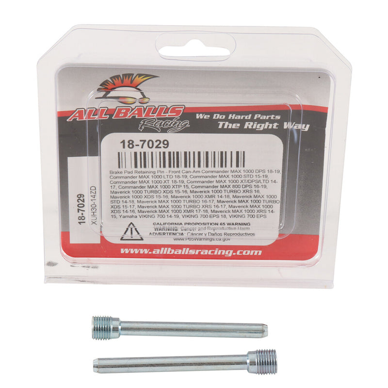 All Balls Brake PAD PIN Kit - 18-7029 For Can-Am Commander / Maverick 2014-2022 | Yamaha UTVs 2014-2025