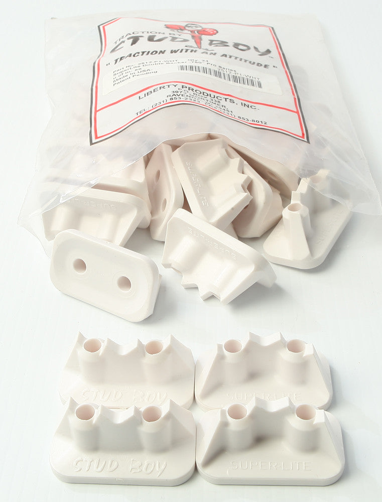 Stud Boy 18-33951W 2512-P1-WHT SUPER-LITE PRO SERIES DOUBLE BACKERS .75" 24/PK WHITE