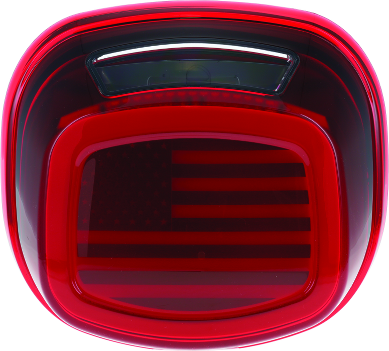 Kuryakyn 2924 Freedom Taillight Red Lens With License Light - Photo - Primary