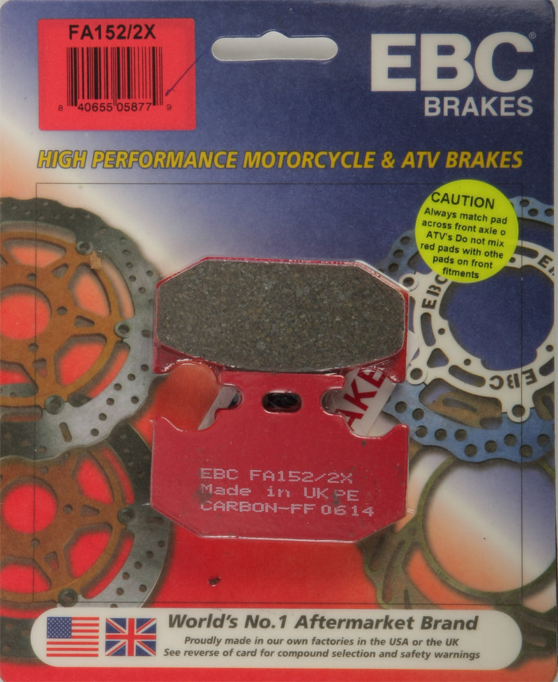 EBC Brake Pads - FA152/2X For Suzuki RM 125 / RM 250 / 250 2001-2007 | Yamaha YZ 125 / WR 200 / YZ 250 1991-1997