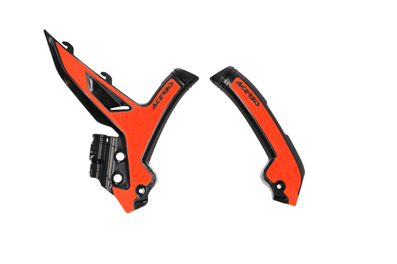 Acerbis X-Grip Frame Guard KTM Black Orange - 2975045229 KTM Dirt Bikes 2023-2024