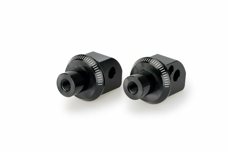 Puig Hi-tech Parts 561-20838BK 20838N FOOTPEG ADAPTER PASSENGER BLACK YAM