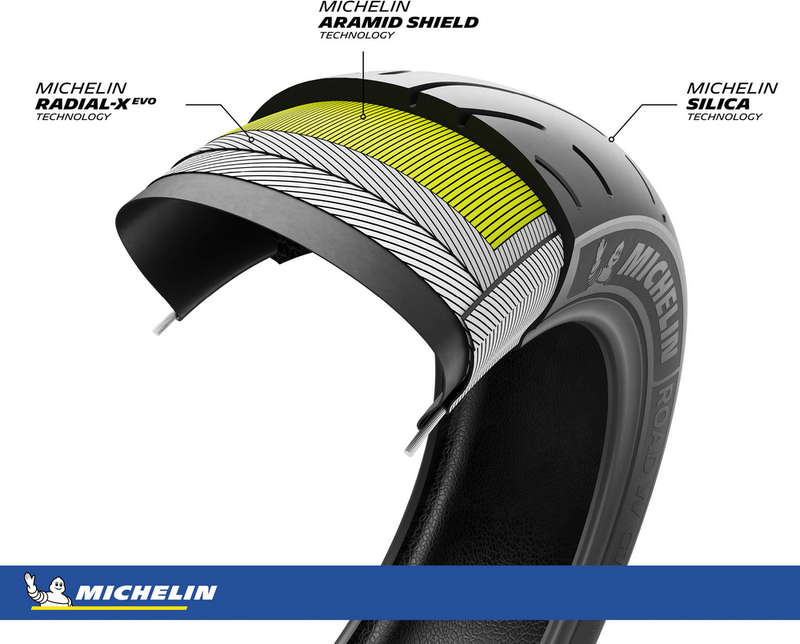 Michelin 87-9966 05444 TIRE ROAD W GT REAR 180/60R16 74H RADIAL TL